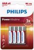 Philips Power Alkaline X4 Aaa Batteries