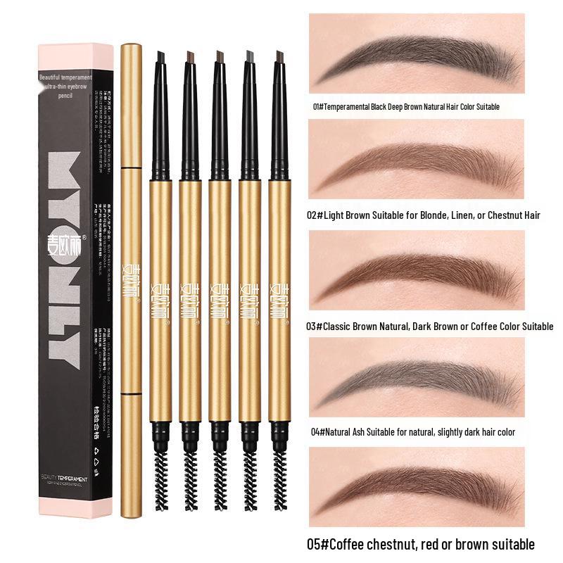 Maiolee Little Gold Dual-Ended Ultra-Fine Smudge-Proof Eyebrow Pencil