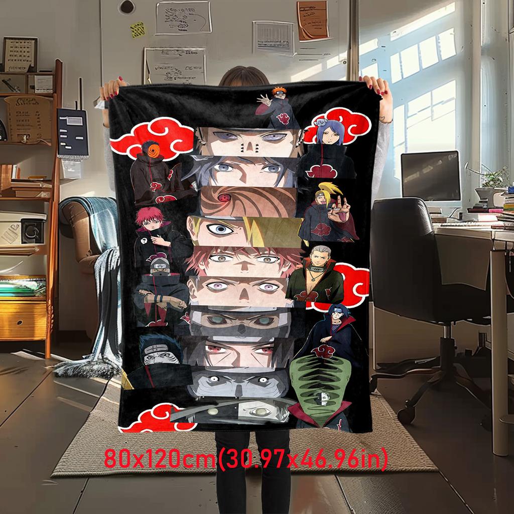 Japanese anime cartoon NARUTO famous Uzumaki Naruto blanket soft home furnishing nap decoration four seasons warm Sherpa blanket B12