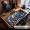 Fish Ocean Theme Custom Mouse Pad Personalized With Name Text Customized Desk Mat For Office Home Decor