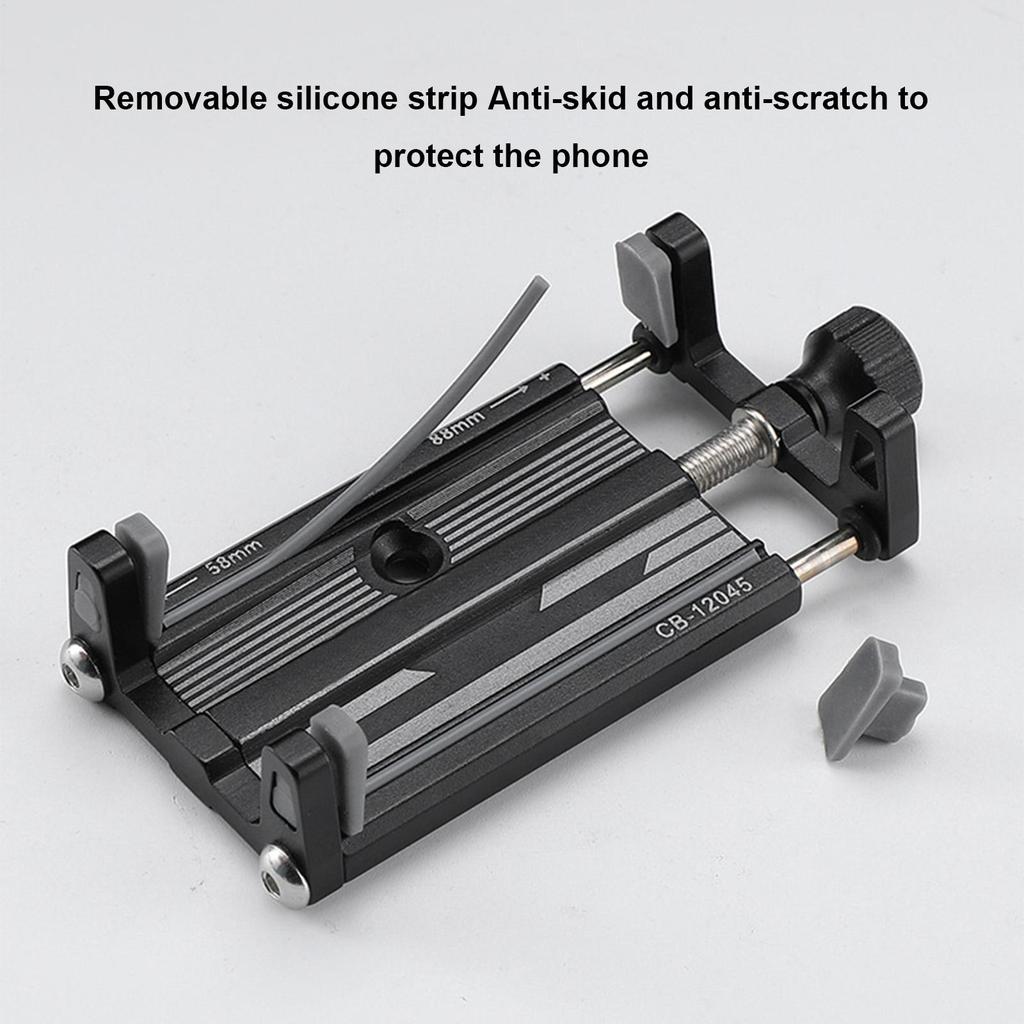 360 Degree Rotation Aluminum Alloy Bicycle Motorcycle Phone Holder Universal Mobile Phone Holder Bike Accessories