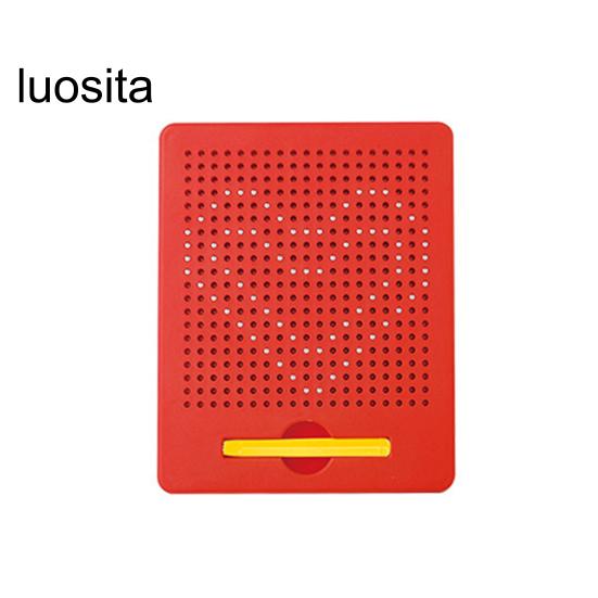 1 Set Kids Magnetic Drawing Board with 380/714 Steel Balls, Retractable Pen, Toddlers Early Education Dot Art Painting Pad, Children Boys Girls Gift