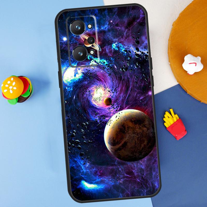 Space Solar System Planets Universe For Realme GT7 Pro GT 6T 6 5 C67 C61 C55 C53 C51 C21Y C25S C75 10 11 12 13 14 Pro Plus Case