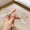 Women Anti Blue Light Glasses Fashion Cat Eye Crystal Cut Optical Eyeglasses Computer Eyewear Myopia Glasses Frame