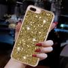 For iPhone 6 Plus/7 Plus/8 Plus 5.5 Inch Glittery Powder Decor Phone Cover Epoxy TPU Phone Case