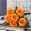 YO CHO Artificial Silk Rose Flower  6 Heads  Home Decoration  Wedding Party Aritificial Rose Flower