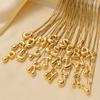 18k Gold-Plated Titanium Balloon Alphabet Pendant Necklace