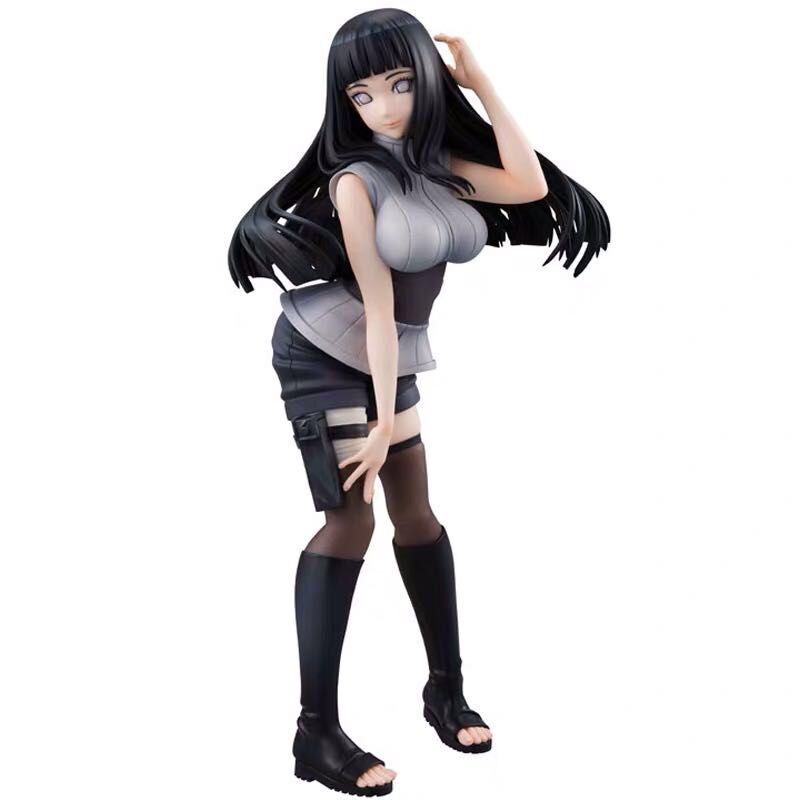 Standing Posture 20CM Japan Ninja Hyuga Hinata Action Figure Model Toys Ornaments Doll Desktop Decoration  Gift