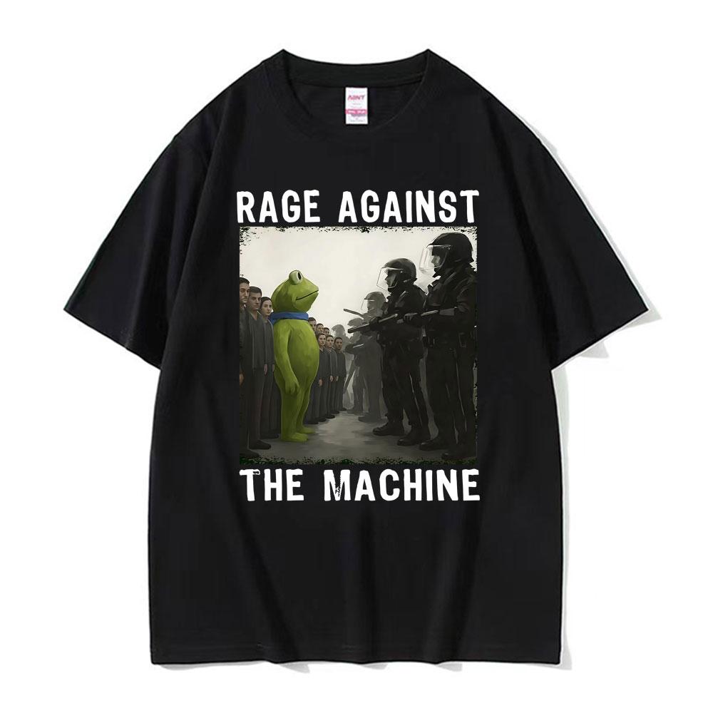 

Rage Against The Machine Frog Protest Funny T Shirt Unisex Fashion Trend Oversized Summer Men High Quality 100_ Cotton T-shir... S разноцветный
