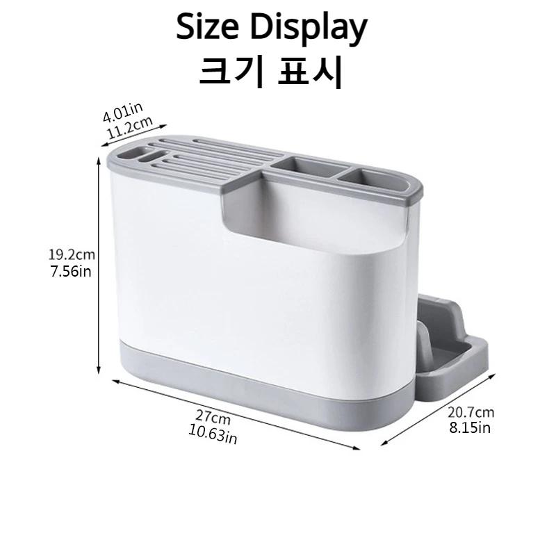 Multifunctional Tool Storage Rack Home Supplies Kitchen Shelves Chopstick Barrel Pot Cover Rack Knife Holder Kitchen Accessories