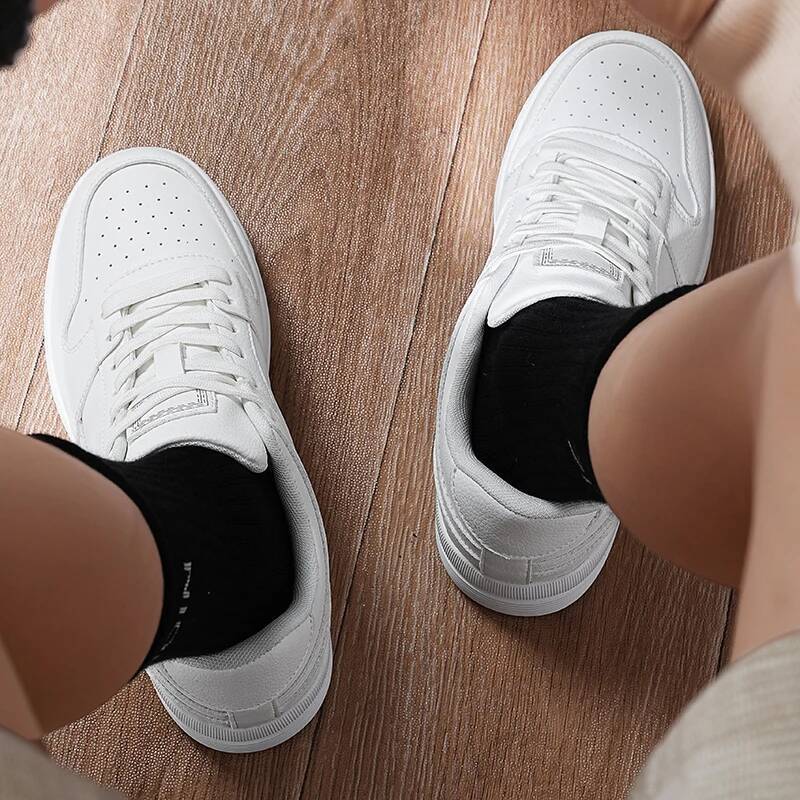Men's Shoes Explosion Thick Soled Leather Breathable Sneakers Men's Low-top White Fashion Board Shoes Street Casual sports Shoes