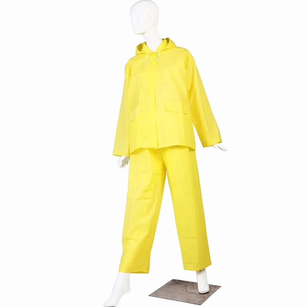 Wasserdichte Regenbekleidung für Erwachsene, zweiteilig, verdickt, mit vollständiger Fußbedeckung für Rafting