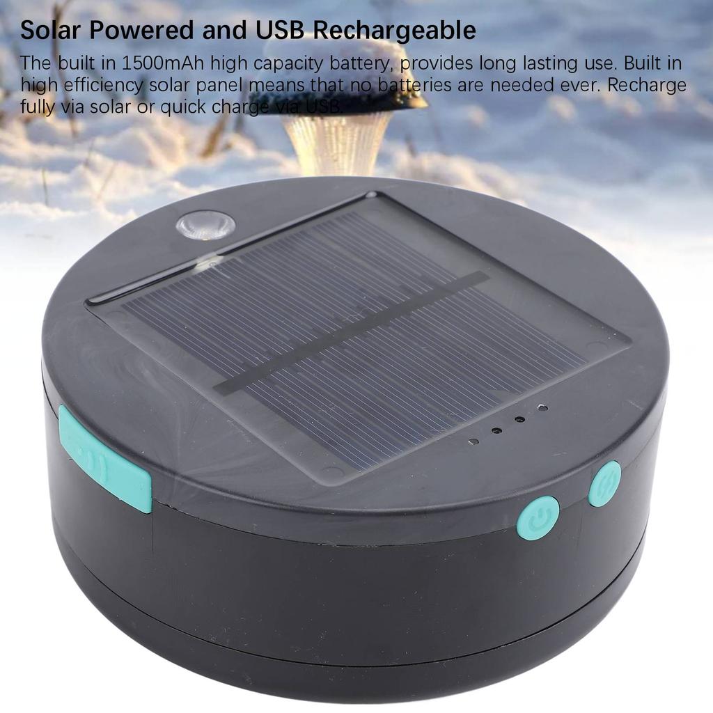 Solar Lichterkette Solarbetrieben USB Wiederaufladbar Camping LED Lampe Wasserabweisend für Innen- und Außendekoration Terrasse 1500mAh Akku