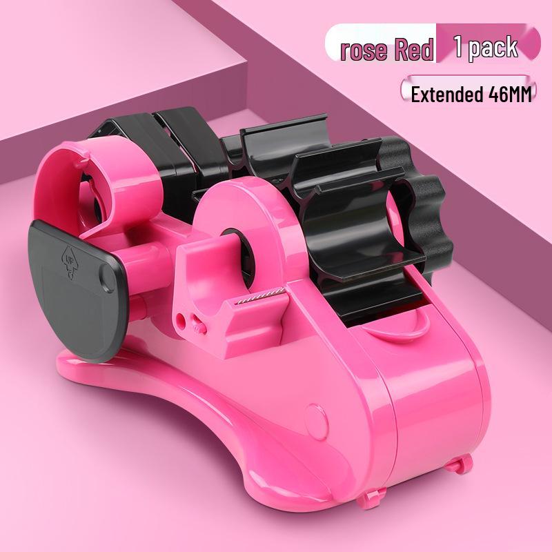 Large Multi-Functional Transparent Tape Dispenser and Cutter for Desktop Sealing and Stationery Use