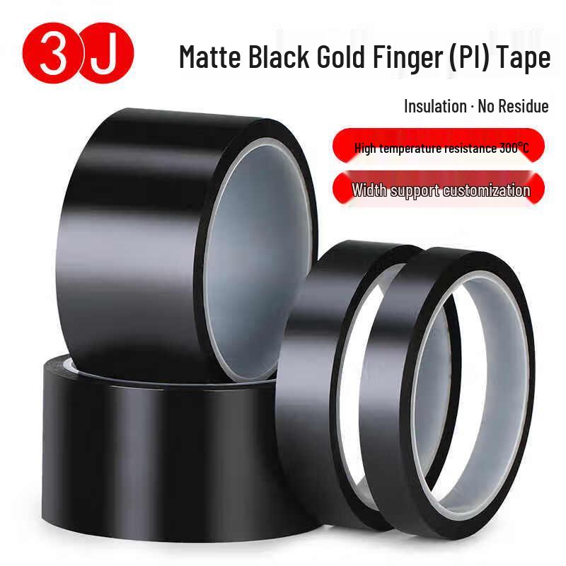 Matte Black High-Temperature Polyimide Tape