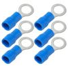 100Pcs Pre Insulated Ring Crimp Terminals Copper PVC Wire Connector for Machinery AWG 22?16RV1.25?5