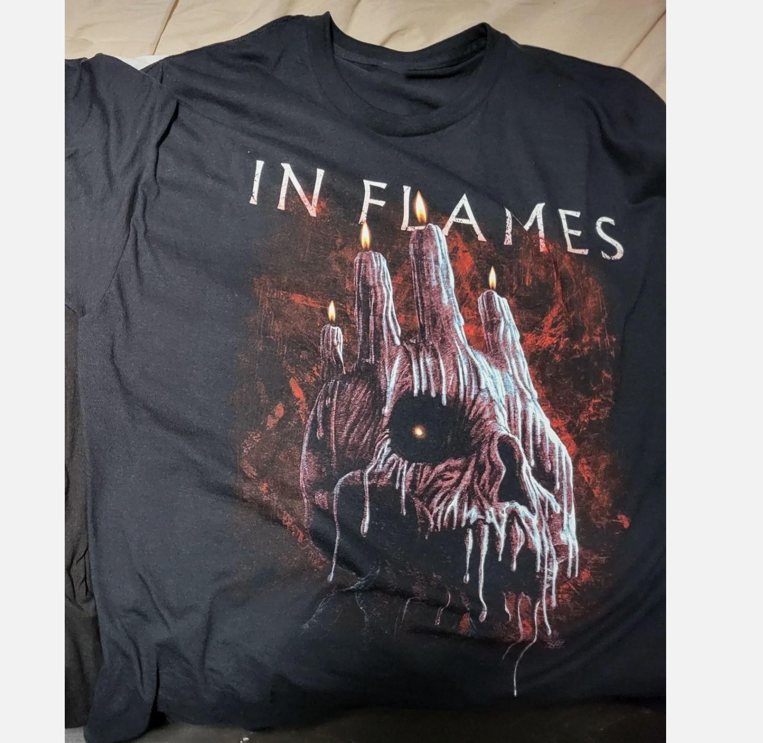 Коллекция In Flames Tour 2025 Подарок для фанатов от S до 4XL Футболка S