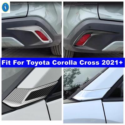 ABS Auto Fenster A-Säule Dreieck / Stoßfänger Hinten Nebelscheinwerfer Dekor Rahmen Zubehör Abdeckung Zierleiste Für Toyota Corolla Cross - 2024