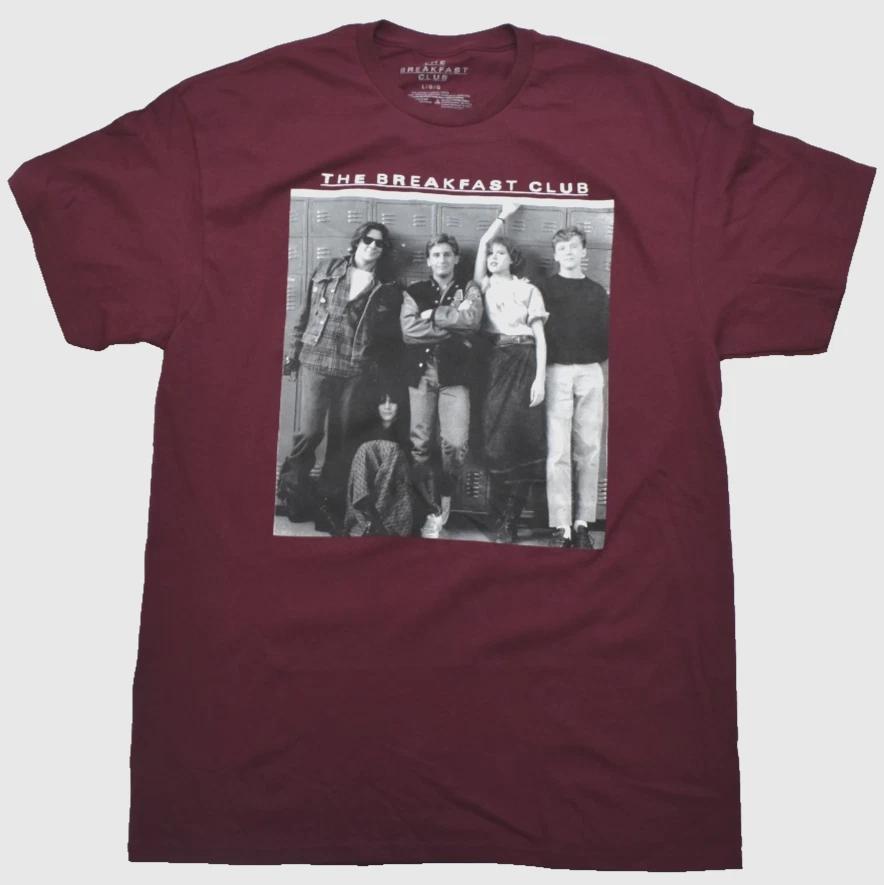 

The Breakfast Club Classic Movie Poster Graphic Maroon Adult Shirt New Large M