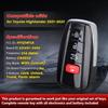 Board ID: 231451-3450, FCC ID: HYQ14FLA Smart Remote Key Fob Replacement for Toyota Highlander 2021 2022 2023 Keyless Entry Remote Control Car Key