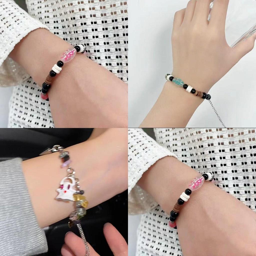 Stylish Pink Beaded Bracelet For Men And Women Luxurious And Versatile