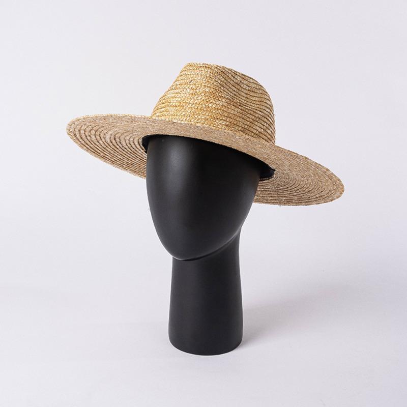 Cappello Jazz Estivo da Donna 100% Uncinetto Cappello di Paglia di Grano Corpo Artigianale Base Modisteria Fedora Panama Cappelli da Sole da Spiaggia Chapeau Berretti Unisex