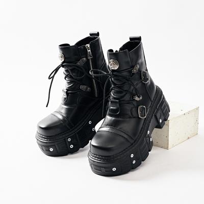 Women's Thick-soled Boots European and American Style Gothic Style Motorcycle Punk Boots