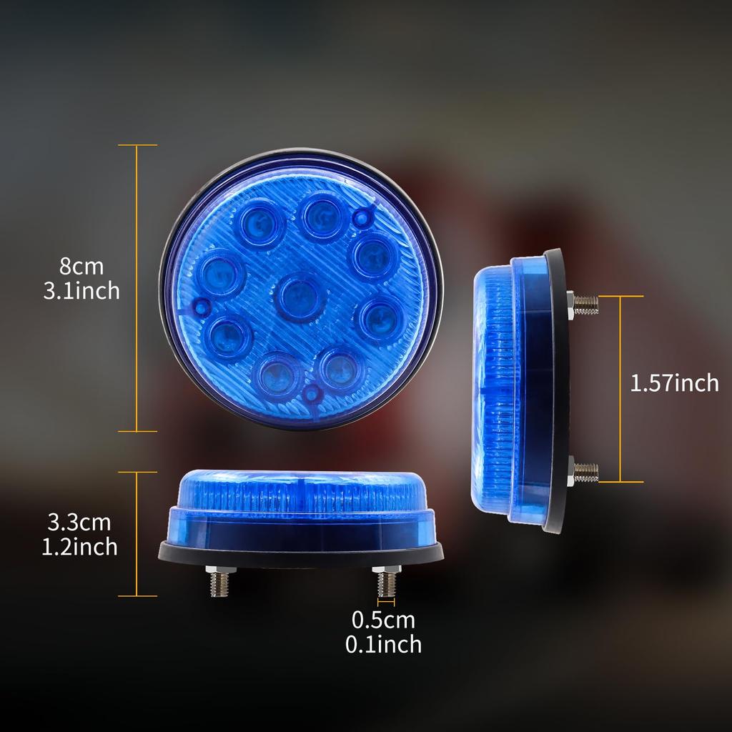 Ygmylandbb LED Truck Side Marker Lamp Shoulder Light Car Width Light 24V 9