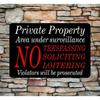 Vintage Förbud mot att beträda Metallskylt 8x12 Tum Tenn Väggkonst för Hembar Garage Man Cave Utomhus Ranchdekor