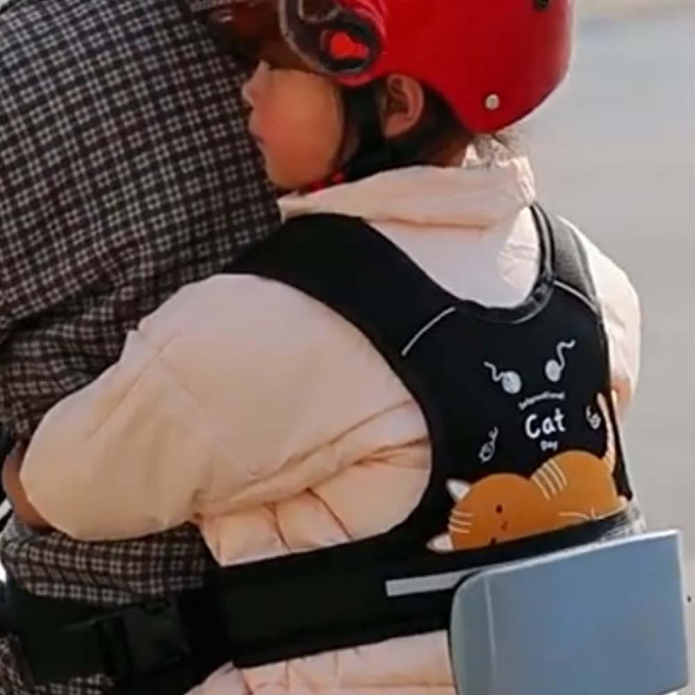 Adjustable Motorcycle Seat Vest Strap Oxford Cloth Chest Safe Belt  Children Aged 9M -10Y