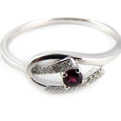 Granat 'Scarlett' Silberring