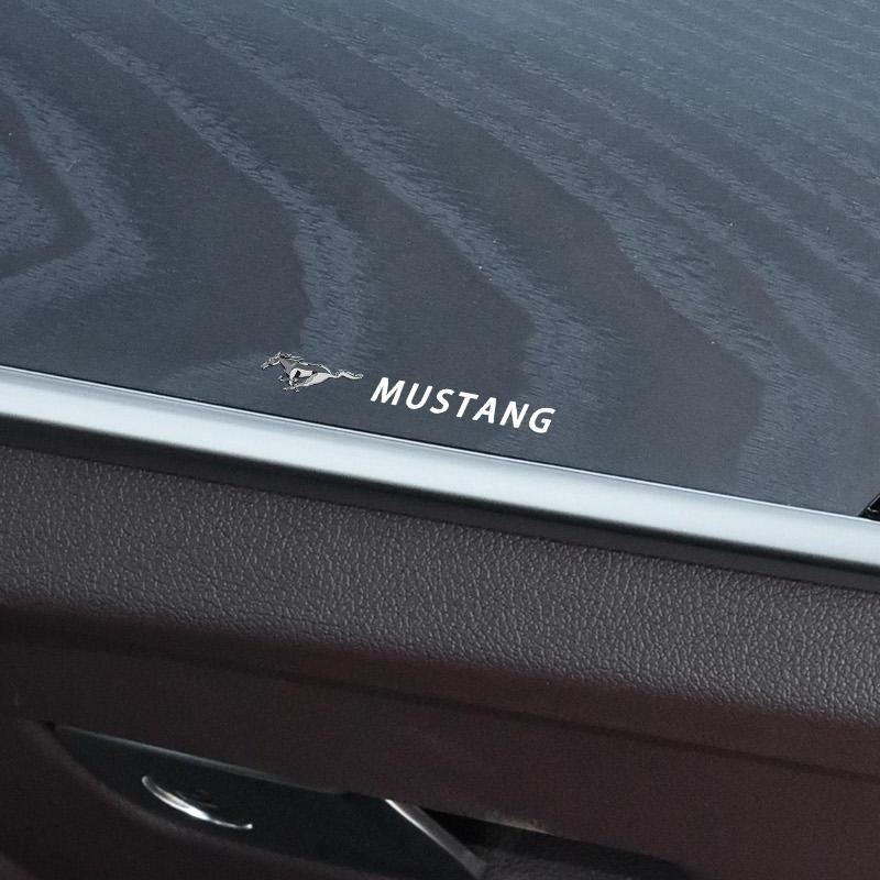 Car Interior Random Stickers Car Goods Car steering wheel Decals For Ford Mondeo Fiesta ecosport Mustang Focus 2 3 4 Kuga Fusion CVZ1