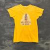 Vintage Sir John A Records Shirt Mens Small Yellow 1960s Ottawa Canada