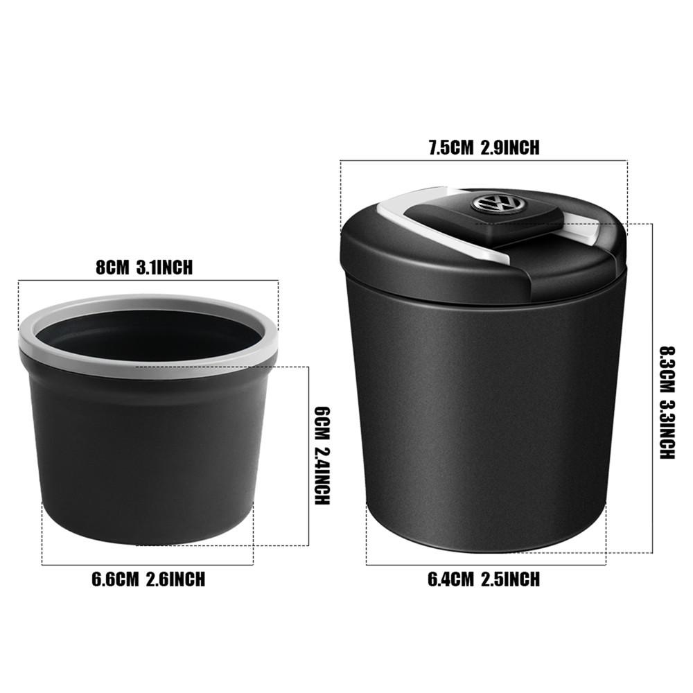For VOLKSWAGEN VW Car Ashtray Cigar Ash Tray Coin Storage Cup Led Light For VW Volkswagen GTI Rline Polo Golf Passat Scirocco Ti