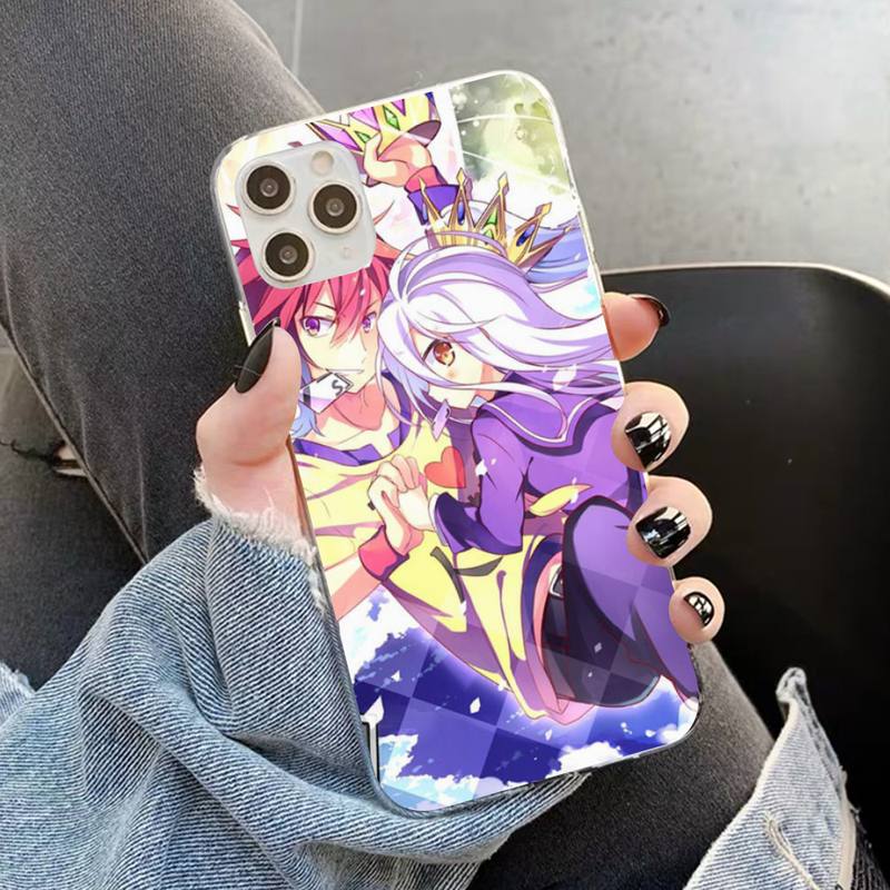 

Чехол для телефона YNDFCNB Game NO life Anime для iPhone 11 12 13 mini pro XS MAX 8 7 6 6S Plus X 5S SE 2020 XR 13 Pro Max