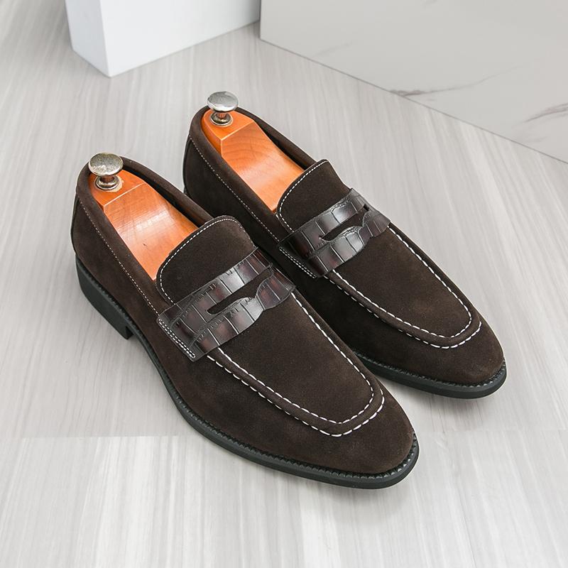 Fashion New Men Fashionable Loafers Men Casual Comfortable Breathable Business Matte Elegant Leather Shoes Social Shoes Men Size 38-46