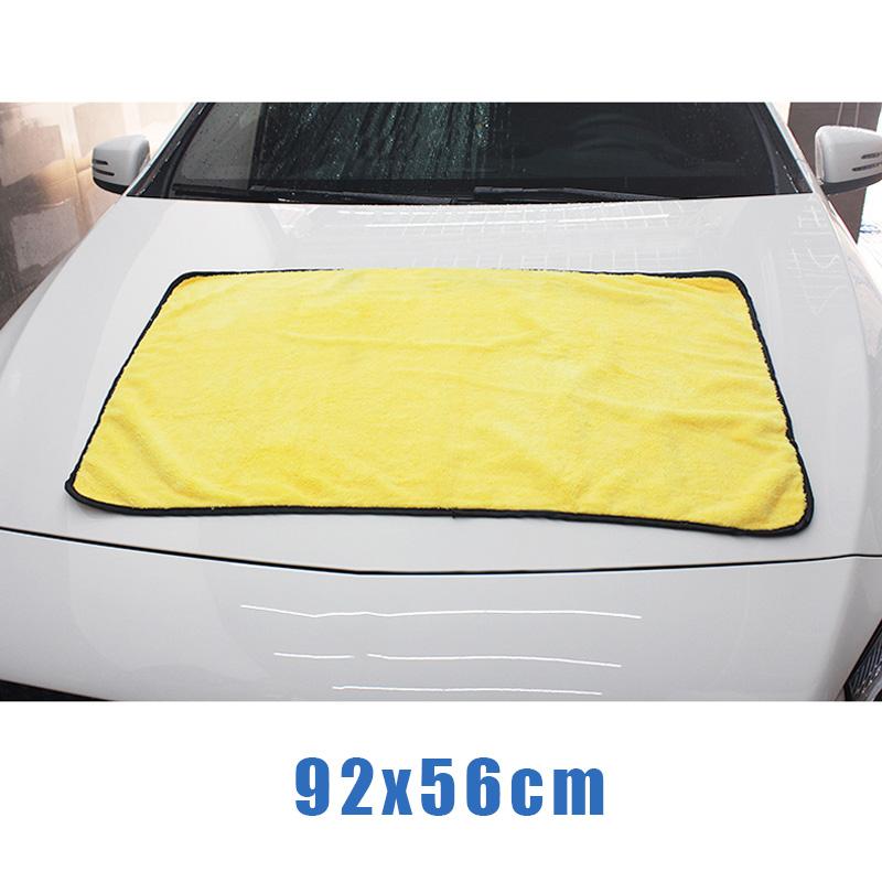 92*56//30*30cm Super Absorbent Car Wash Microfiber Towel Cleaning Drying Cloth Hemming Car Care Cloth Detailing Car Wash