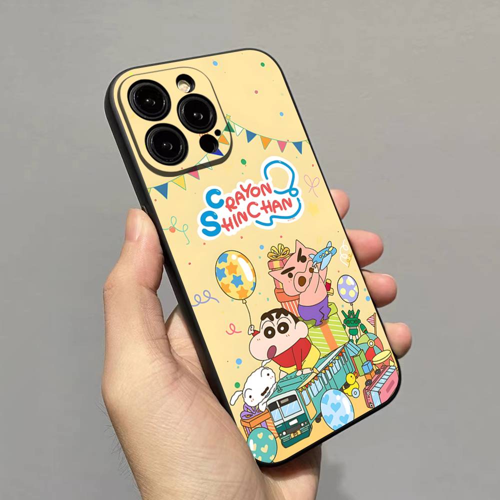 Anime Crayon Shin-Chan Phone Case For Iphone 17 Air 16 15 14 13 12 11 Pro Max 16 15 14 Plus TPU Soft Case