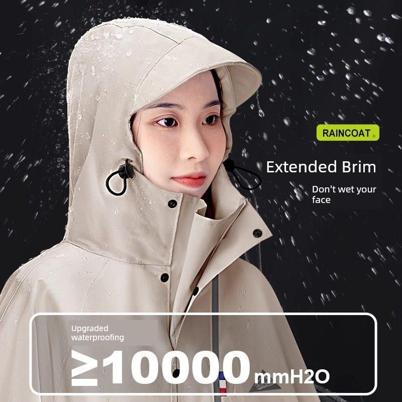 Electric Vehicle Raincoat, Electric Motorcycle Double-Person Raincoat for Men and Women, Oversized Long Full-Body Rain Poncho for Heavy Rain, New
