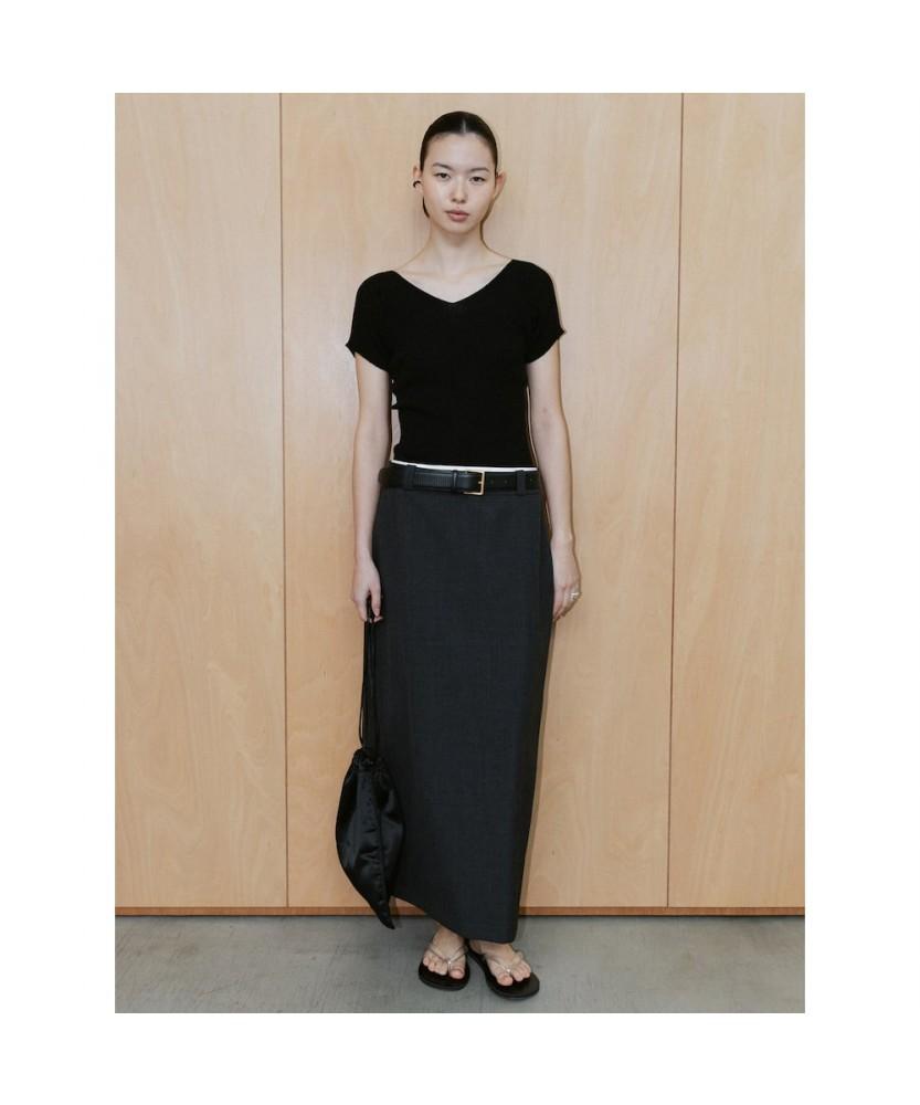Diaepeocheo Bo H Line Skirt Gray (Ta6427A073)