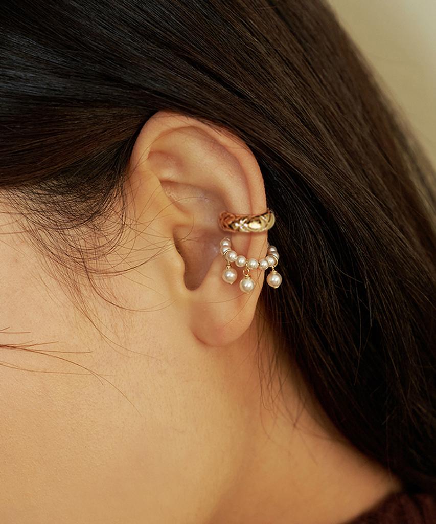 Tatiana Volume Triple Pearl Ear Cuff Set_Se0157