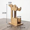 Supporto Multifunzionale Universale in Legno Massello per Controller di Gioco, Scaffale di Stoccaggio da Scrivania, Supporto per Cuffie