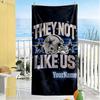 Dallas Customize Text Beach Towel High Absorbency & Quick-Dry Ideal for Travel Outdoor Swim Pool Yoga Surf Camping Hiking Gym Gift Holiday