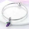Lila Grapefruit AnhängerKupferbeschichtetOriginalperlen Passend fürOriginal-Charms Armbandperlen Schmuck Geschenke für Frauen