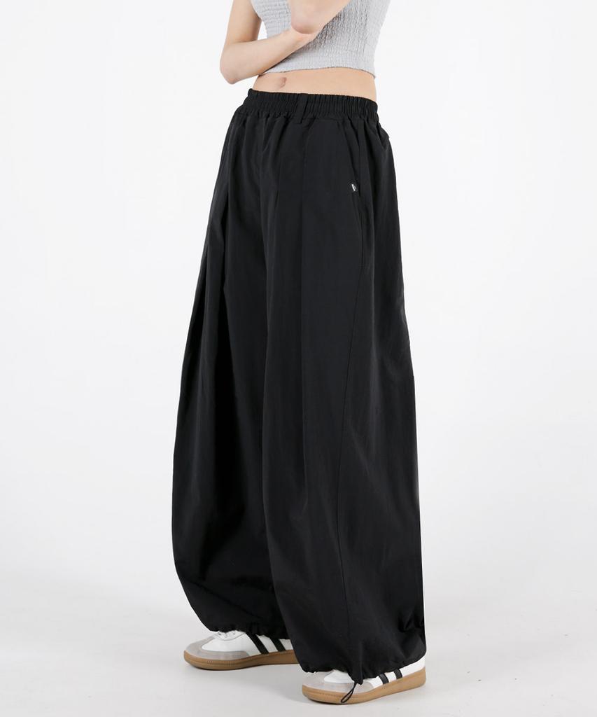 UMM Women'S Rustling Double Pintuck Balloon Wide Pants 2 Colors
