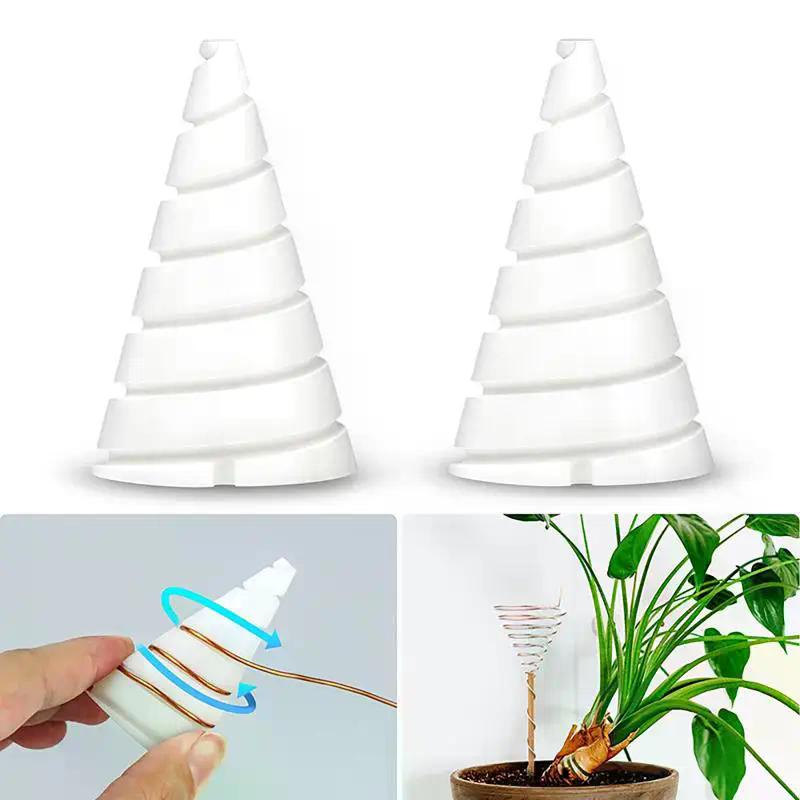 1/2Pcs Coil Wire Winding Tools For Electroculture Gardening Flower Pots Wire Antenna Fixture Electro Culture Copper Antenna