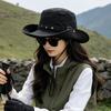 Wide Brim Cotton Sun Hat Women Men Outdoor Hiking Fishing UV Protection Foldable Bucket Fall