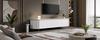 TV Lowboard TV Cabinet TV Board MDF Iron Feet 6 Doors Rounded Ends Fluted Cable Passage Living Room