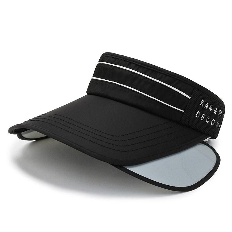 1PC Men's Summer Outdoor Sports Foldable Sunshade Hat No Top Sweat Absorbing Sunshade Hat