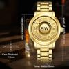 Men Wristwatches Top Brand Luxury Stainless Steel Band Creative Design Unique Men Quartz Watches